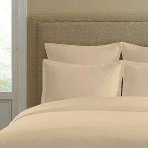 Cotton Collection Tailored Pillow Sham in Ivory